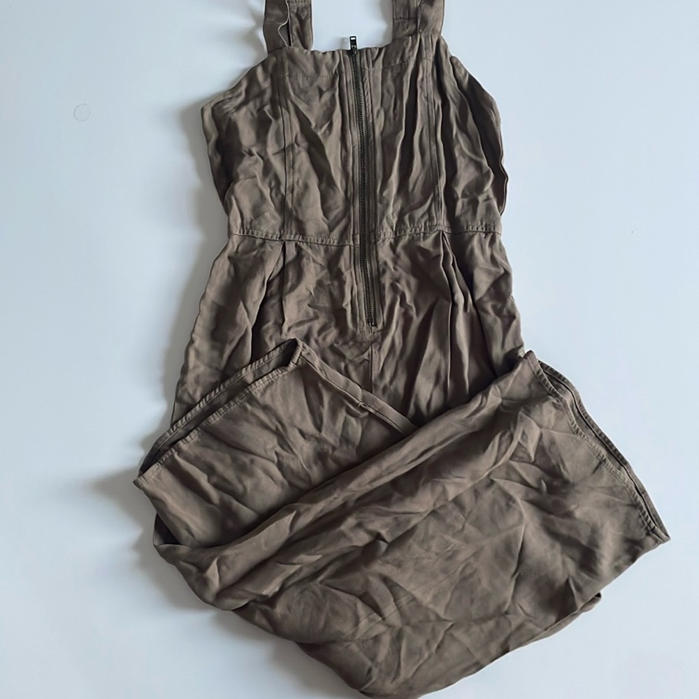 Olive green jumpsuit (sorry about the wrinkles)